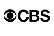 A black and white logo of the cbs television network.