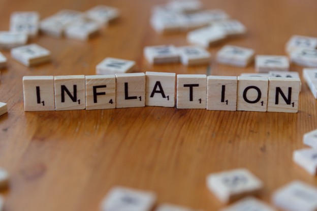 Inflation Word Image using Scrabble Letters