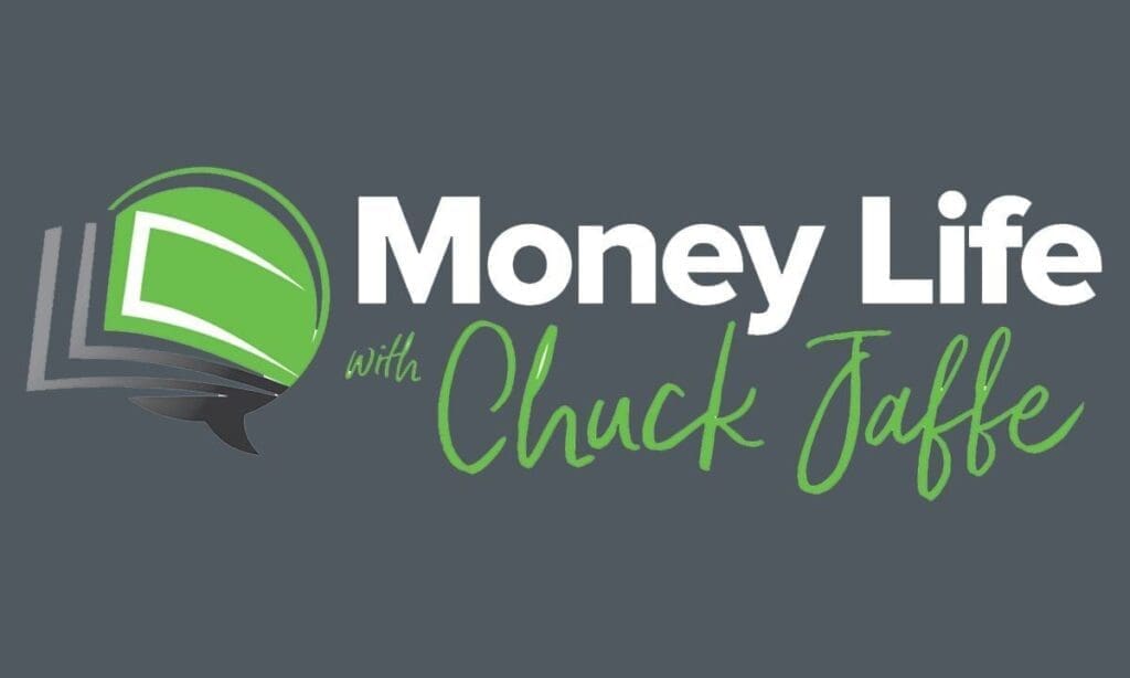 A logo for money law with chuck james